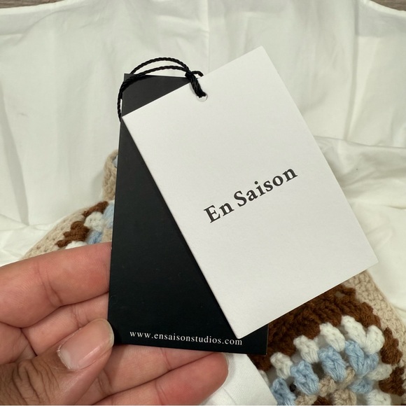 Women’s New En Saison Evie Mixed Media Mini Dress Size M MSRP $160 - Picture 5 of 9